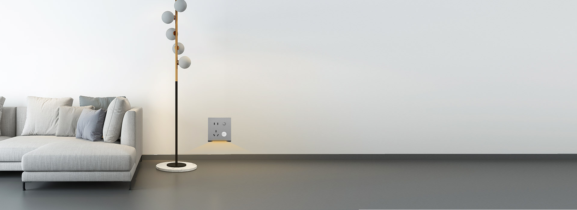 大角度、大范圍靈敏感應(yīng) 正泰地腳燈插座...