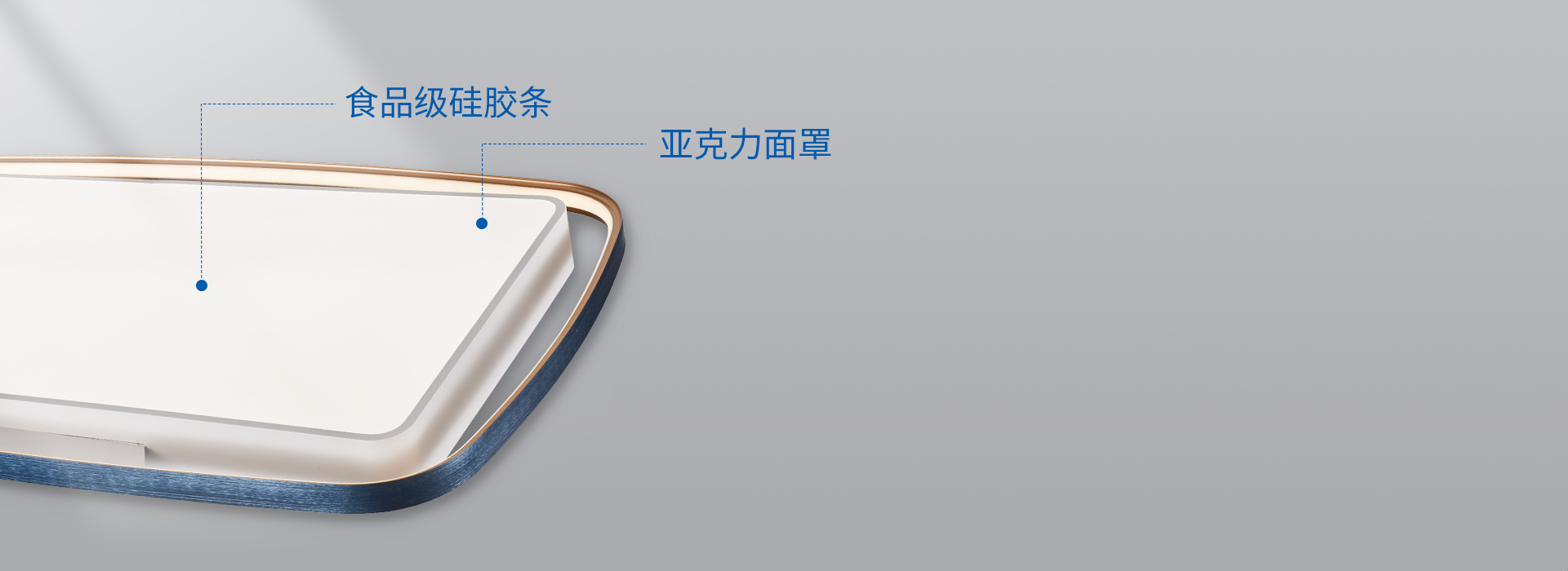 光學(xué)面罩，透出柔和好光線 亞克力材質(zhì)的...