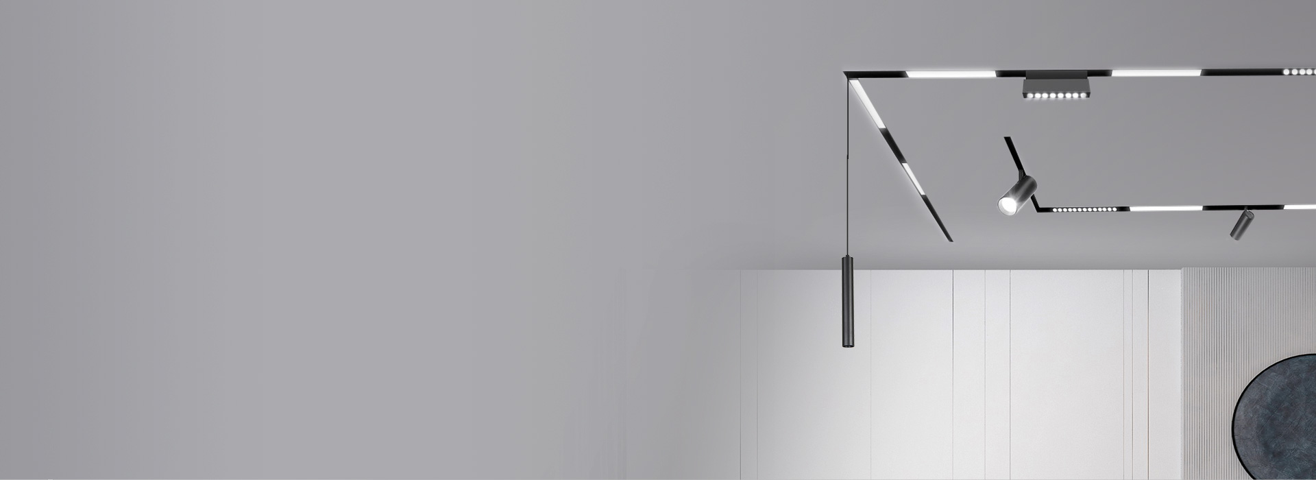 磁吸軌道燈 藝術，或是魔術。相互碰撞，...