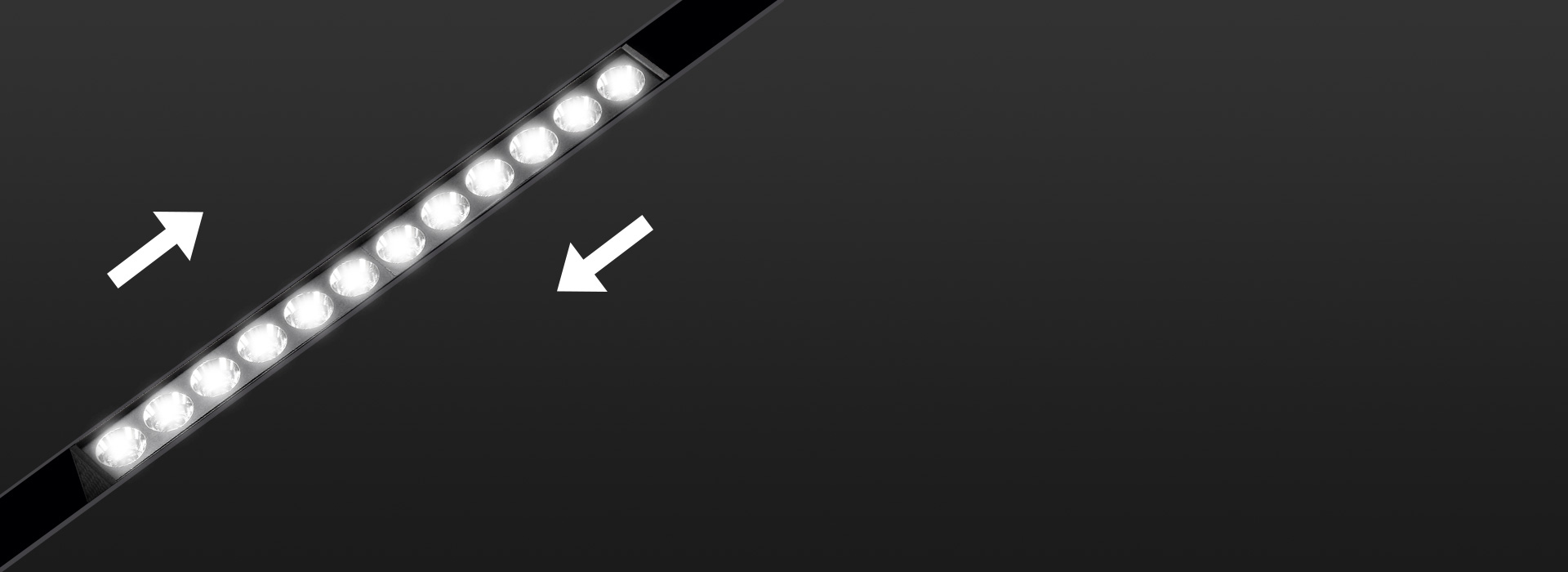 自由布光，發揮你的想象 燈具在軌道靈活...