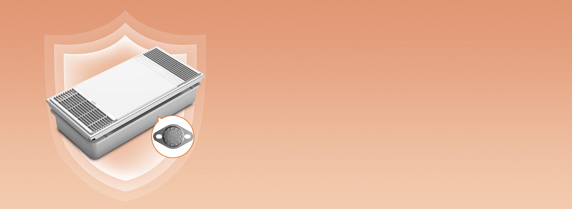 過熱保護，為安全加一道屏障 內置105...