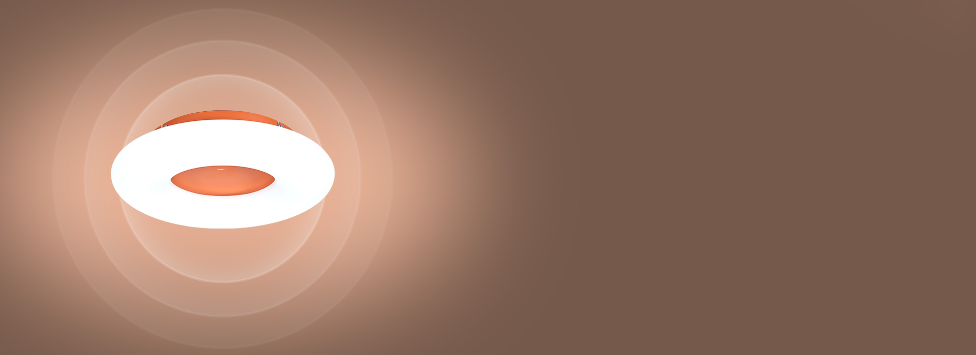 360°環繞發光，柔和照亮空間 燈罩外...