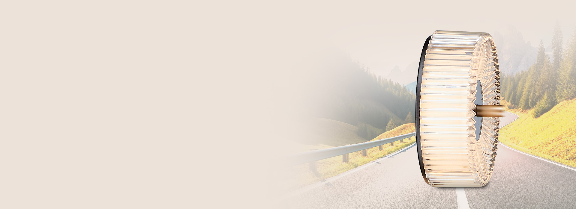 歲月如輪，留下一路風景 燈罩就像一個個...