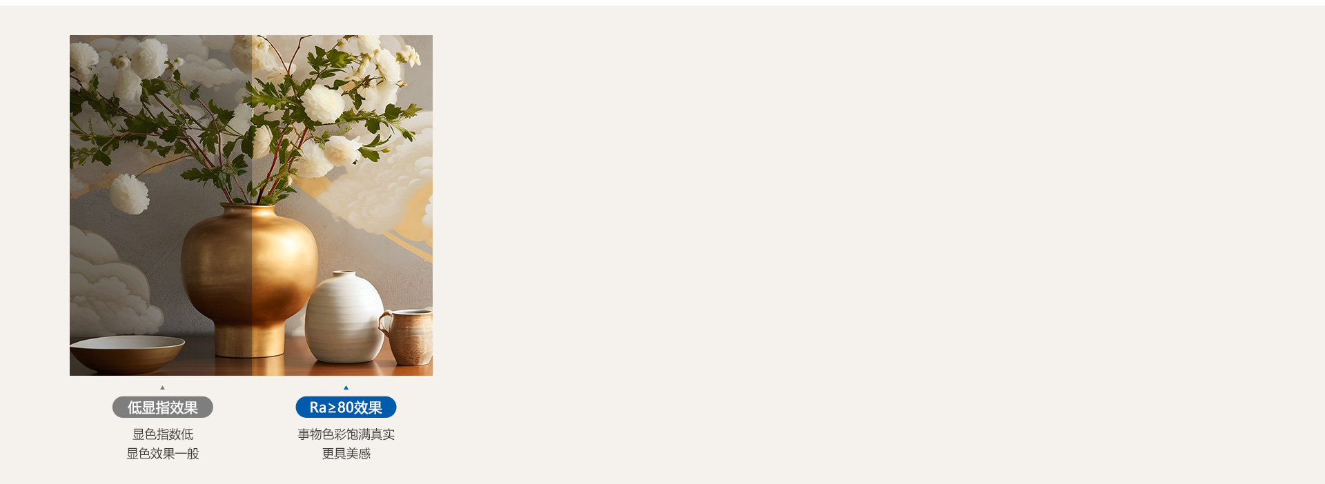 真實顯色，照出事物本真色彩 光線下事物...