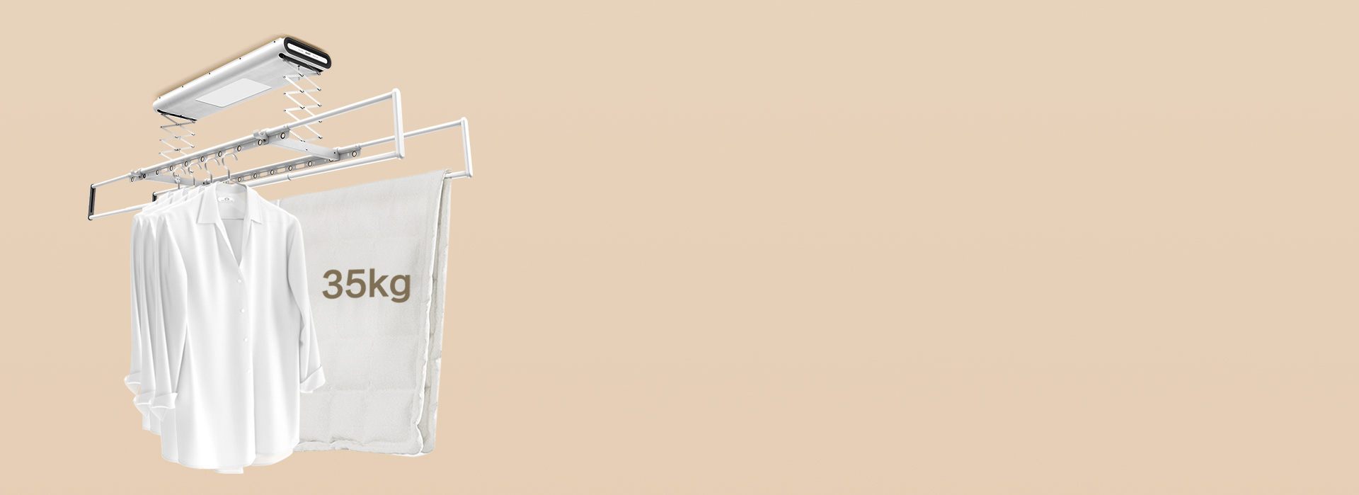 70斤強(qiáng)力承重，全家衣物一起曬 強(qiáng)大承...