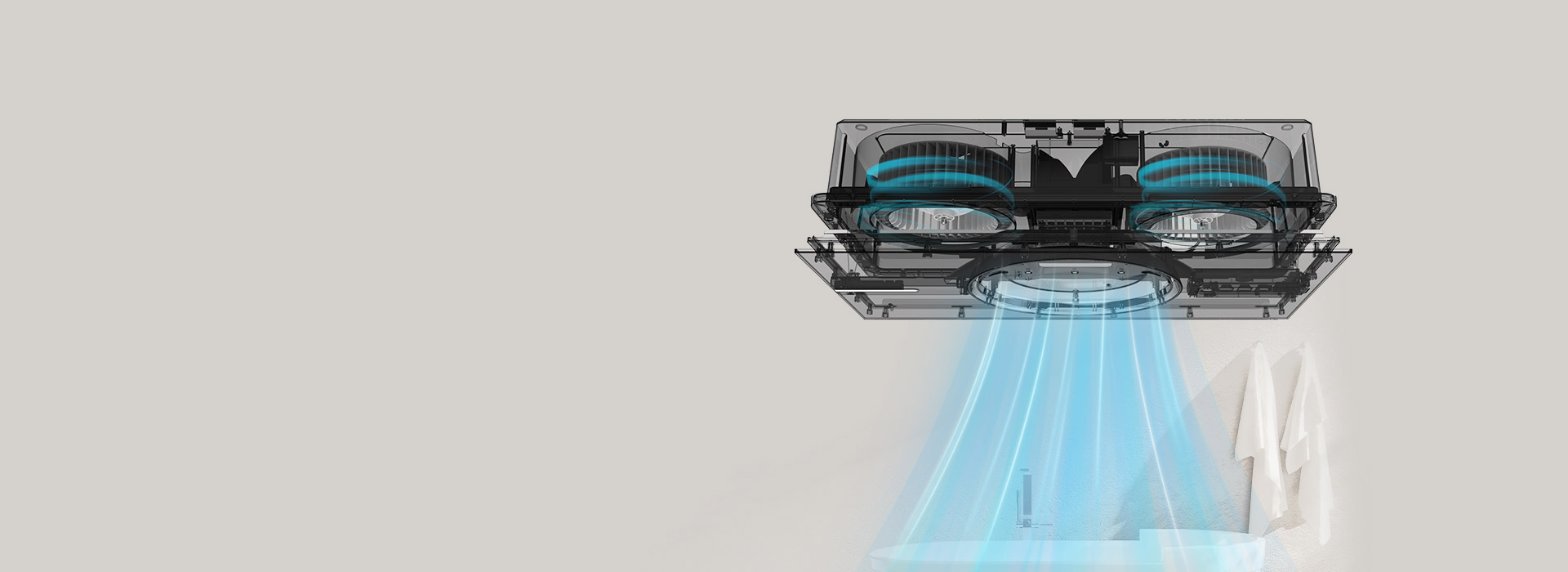雙核動力強，澎湃送風換氣 強勁動力的直...